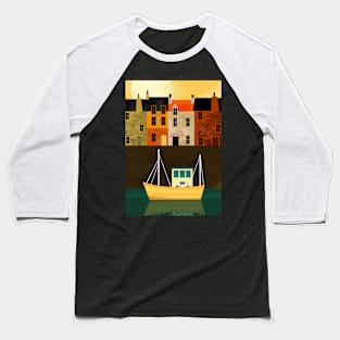 Fishing Village Baseball T-Shirt